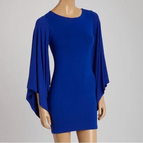 LA Class Cape Sleeve Dress - Picture 1 of 4